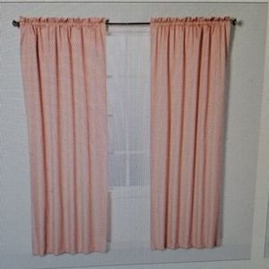 Black out curtain coral 42" x 63" Eclipse 2 panels